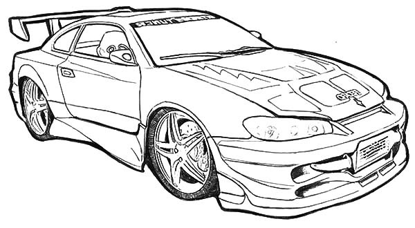 car coloring pages pdf