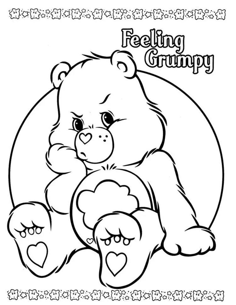 grumpy care bear coloring pages