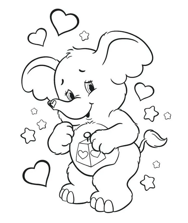 love care bear coloring pages