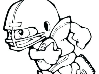 cartoon football coloring pages