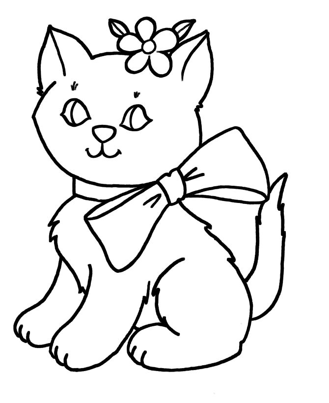 cat coloring pages for kids