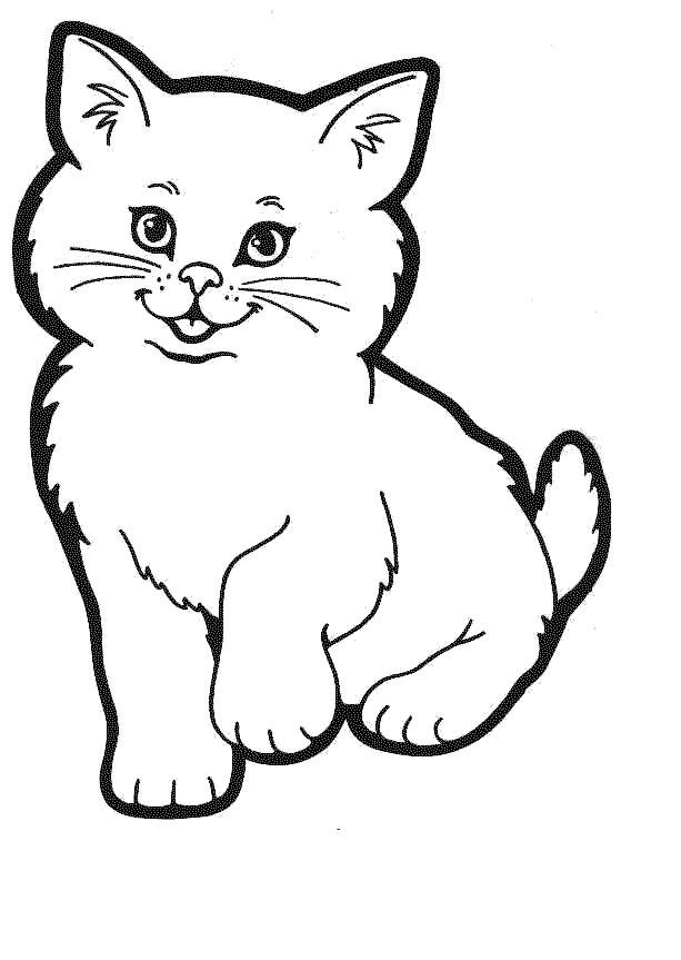 cat coloring pages free