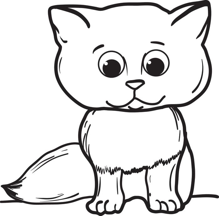 cat coloring pages printable