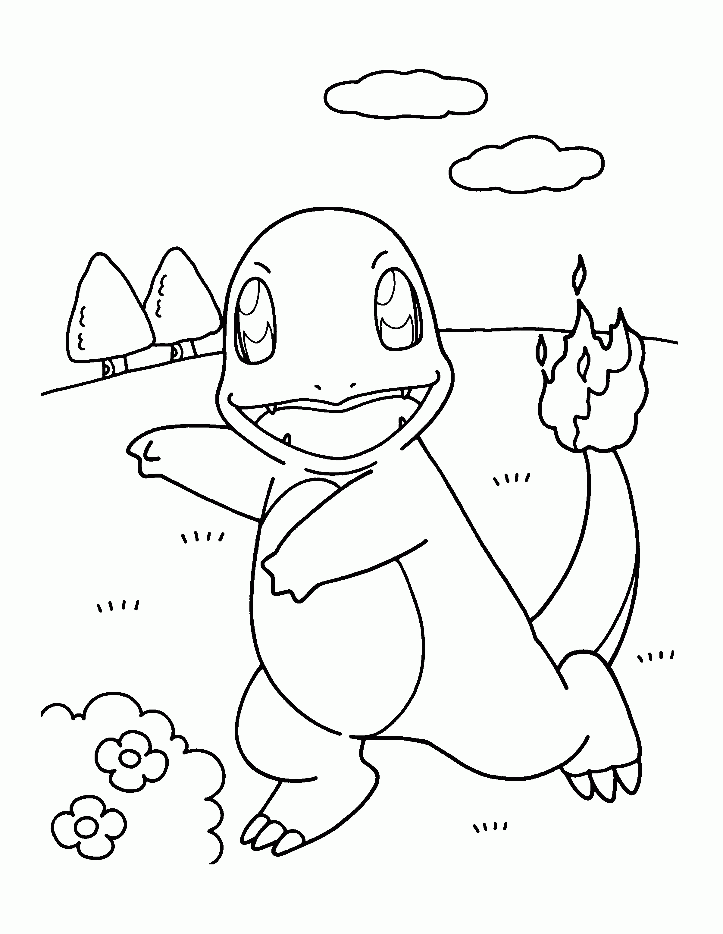 charmander coloring pages