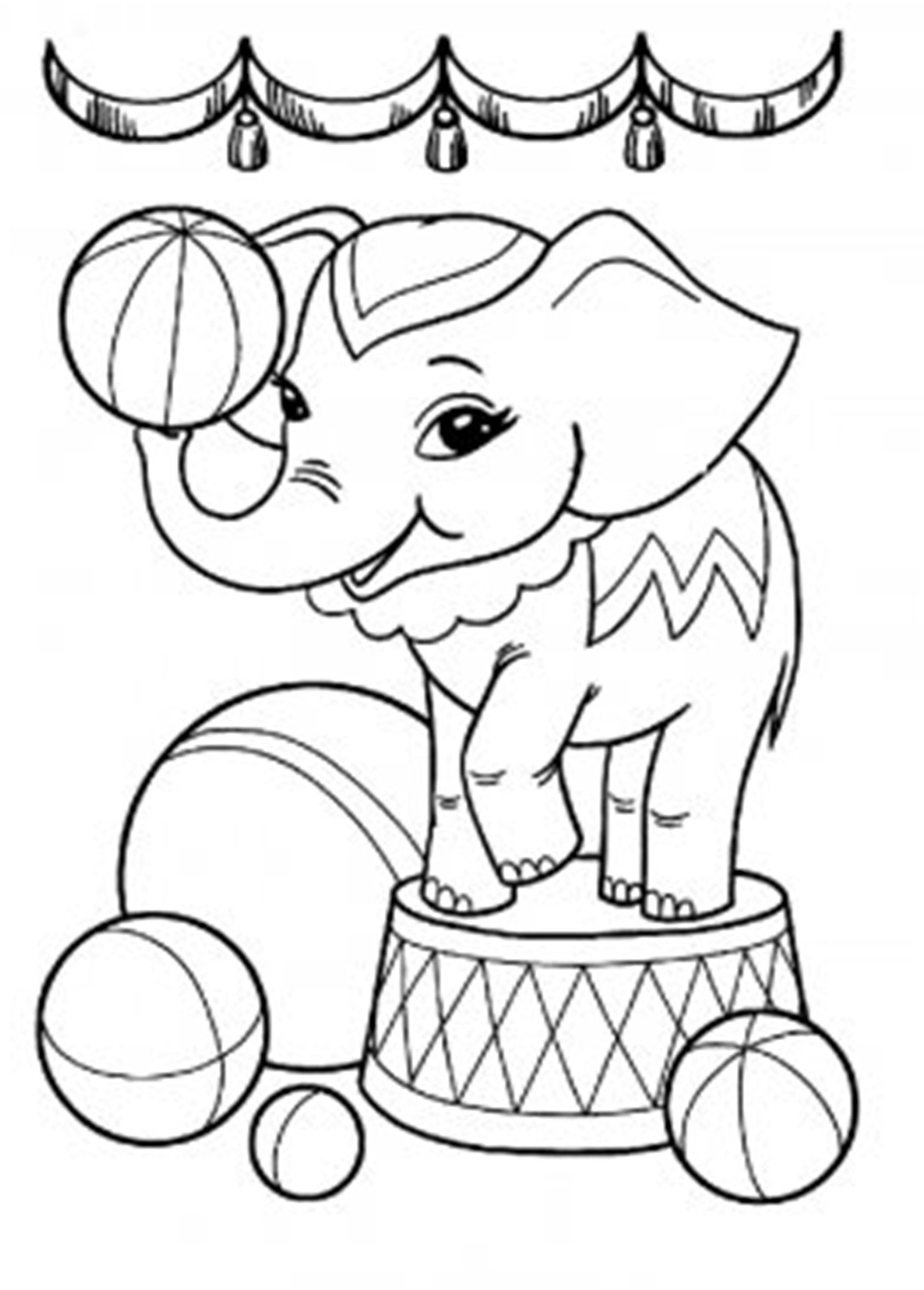 circus coloring pages