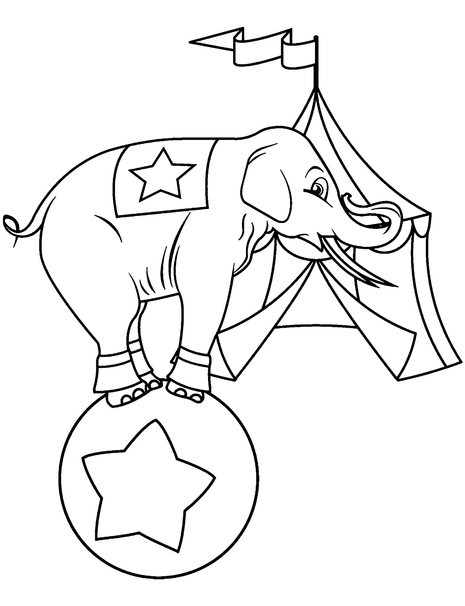 coloring pages circus