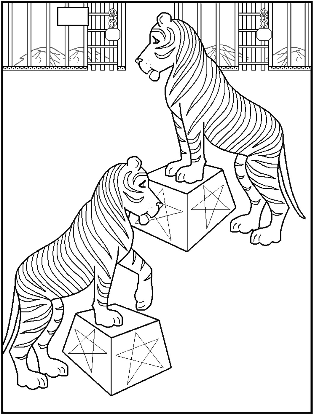 free printable circus coloring pages