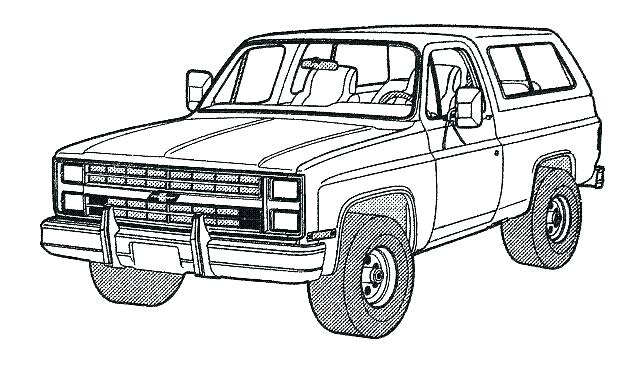 chevy truck coloring pages