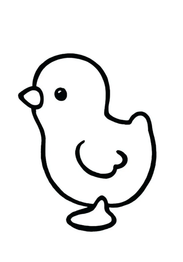 little chicken coloring pages