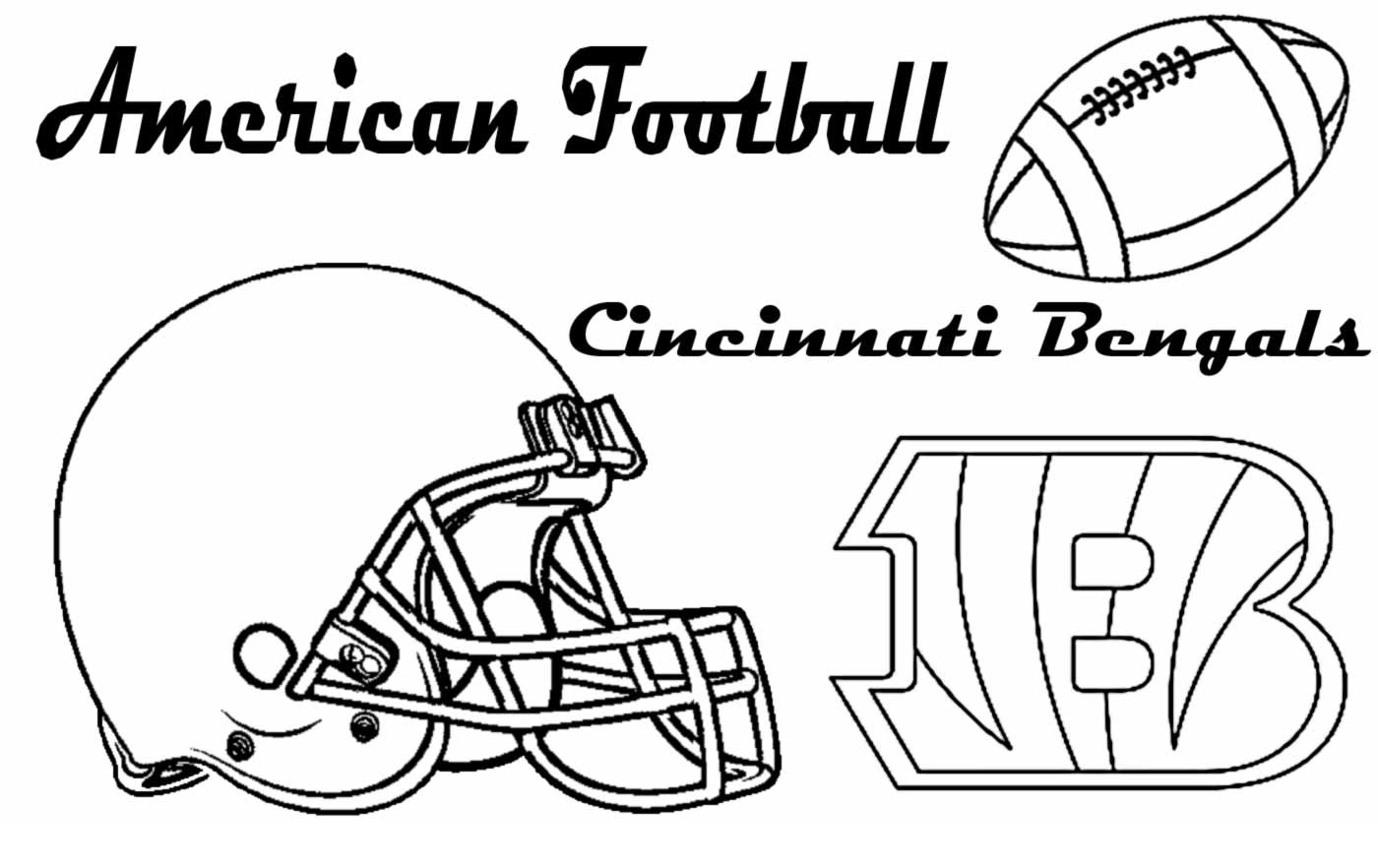 cincinnati bengals helmet coloring pages