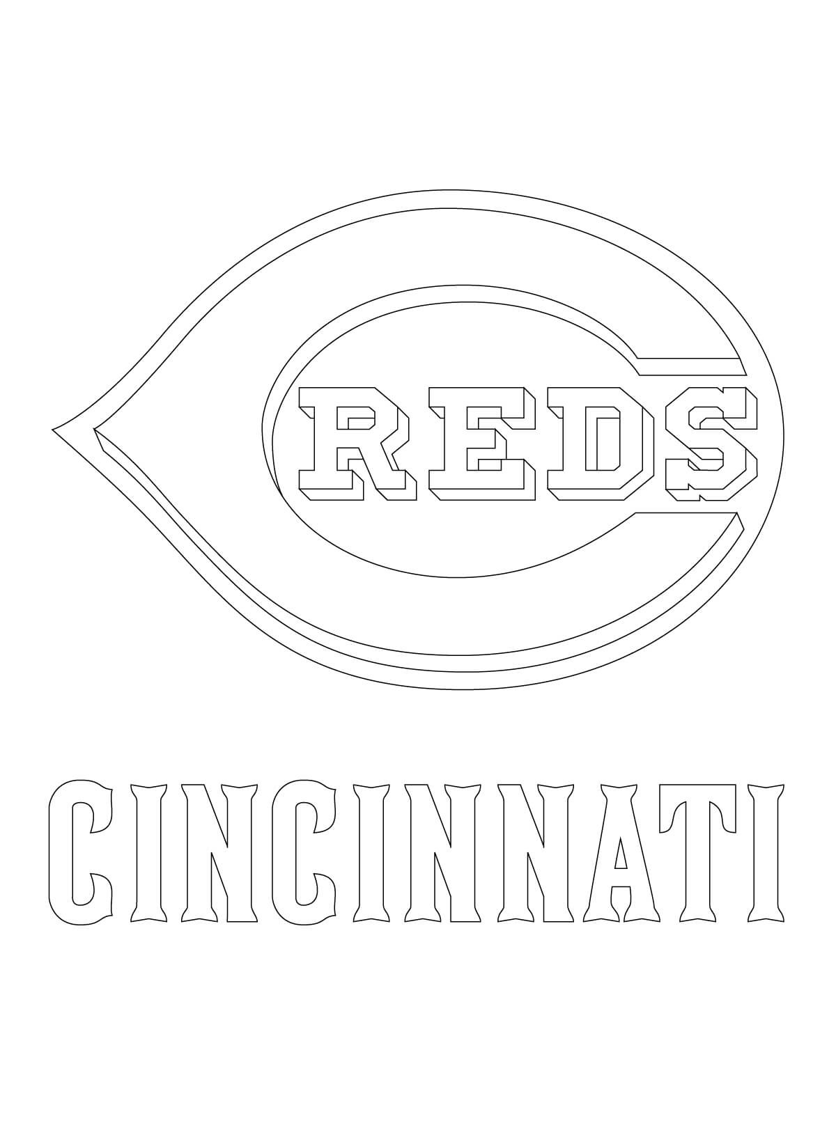 cincinnati reds coloring pages