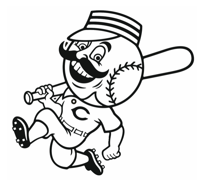 cincinnati reds coloring sheet