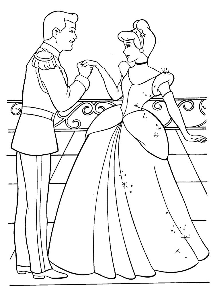 cinderella coloring pages disney