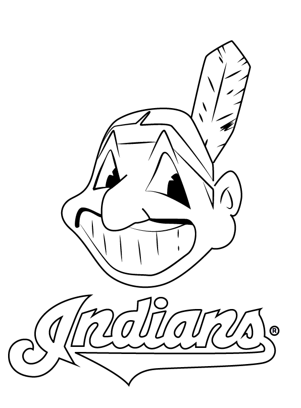 cleveland indians coloring page ideas