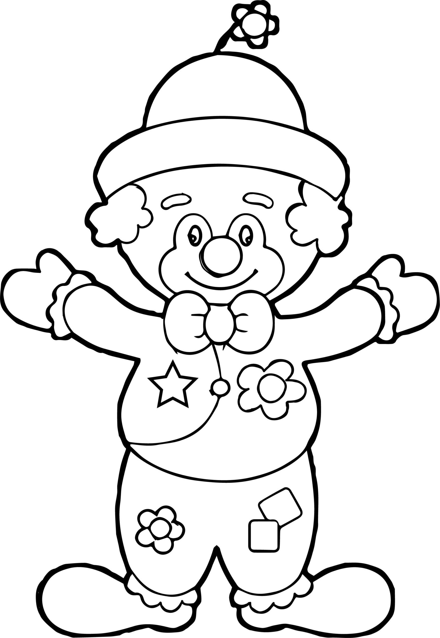 clown coloring pages