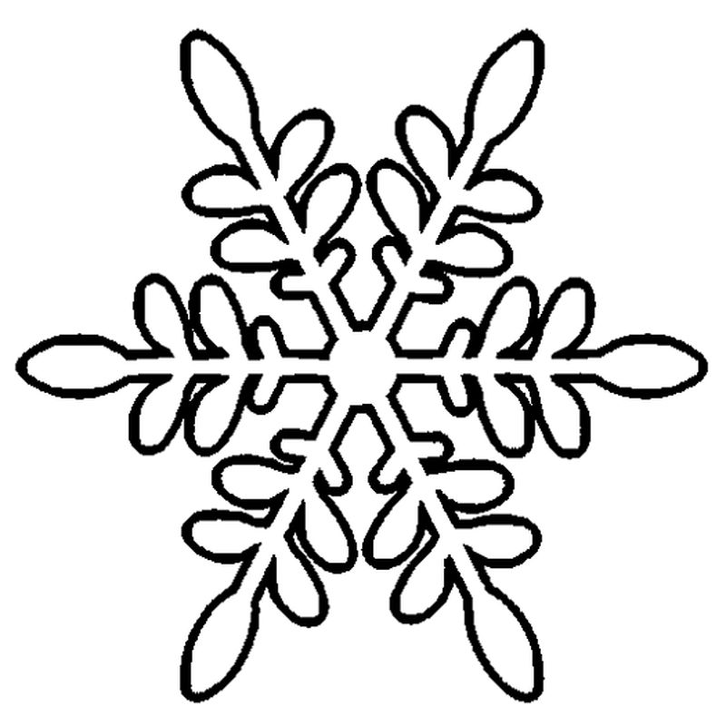 coloring page of snowflake