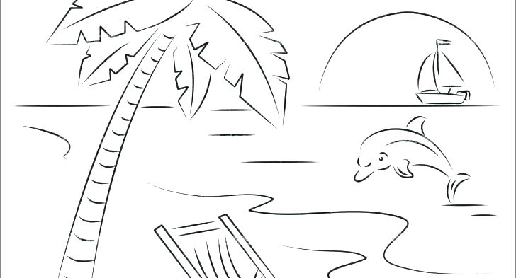 coloring pages beach