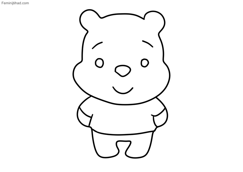 coloring pages disney cuties winnie the pooh