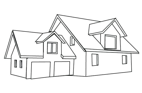 coloring pages house