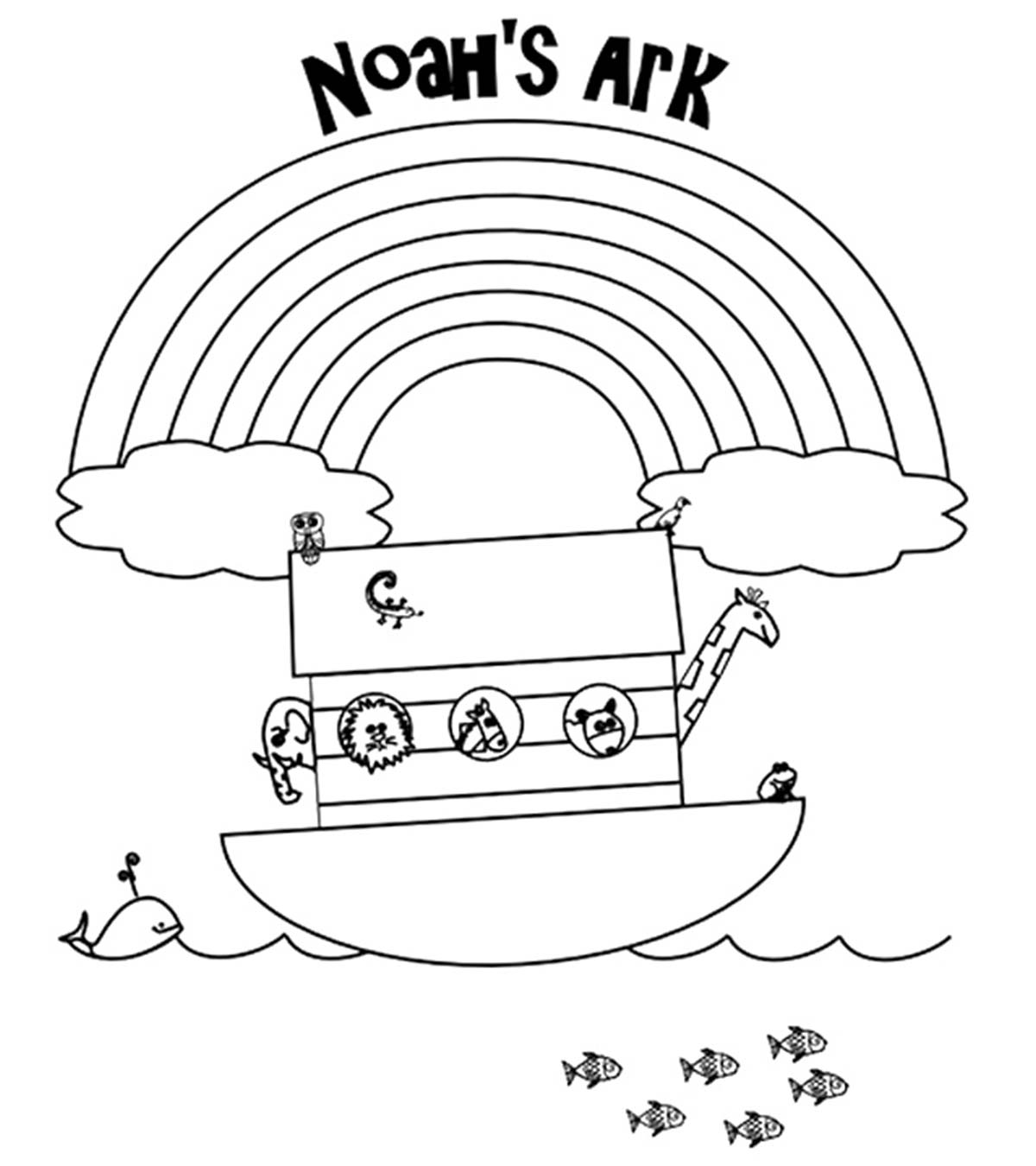 coloring pages noahs ark