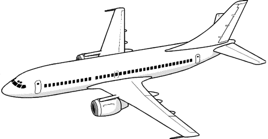 coloring pages of an airplane