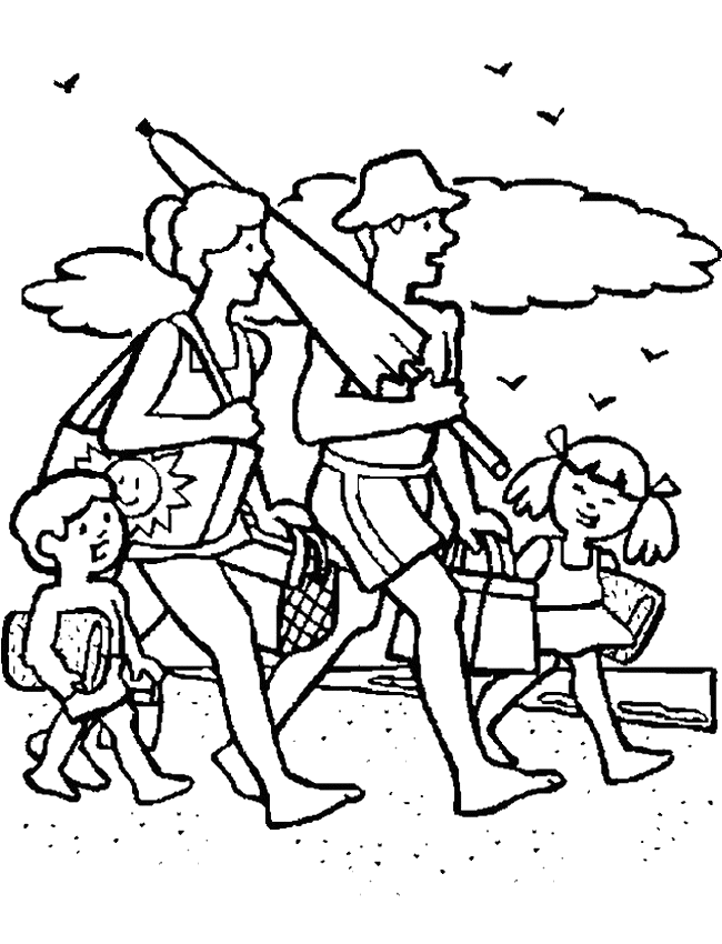 coloring pages of beach