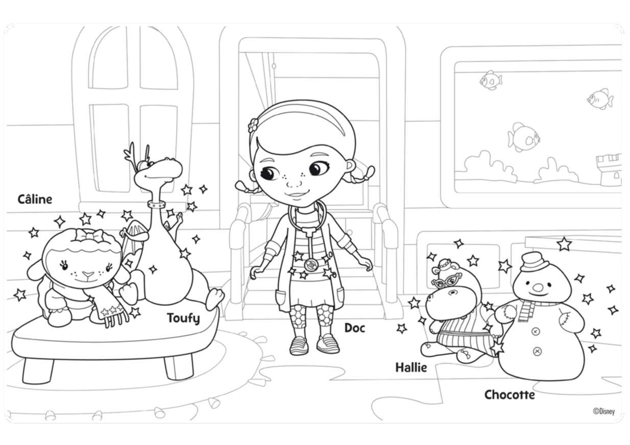 coloring pages of doc mcstuffins