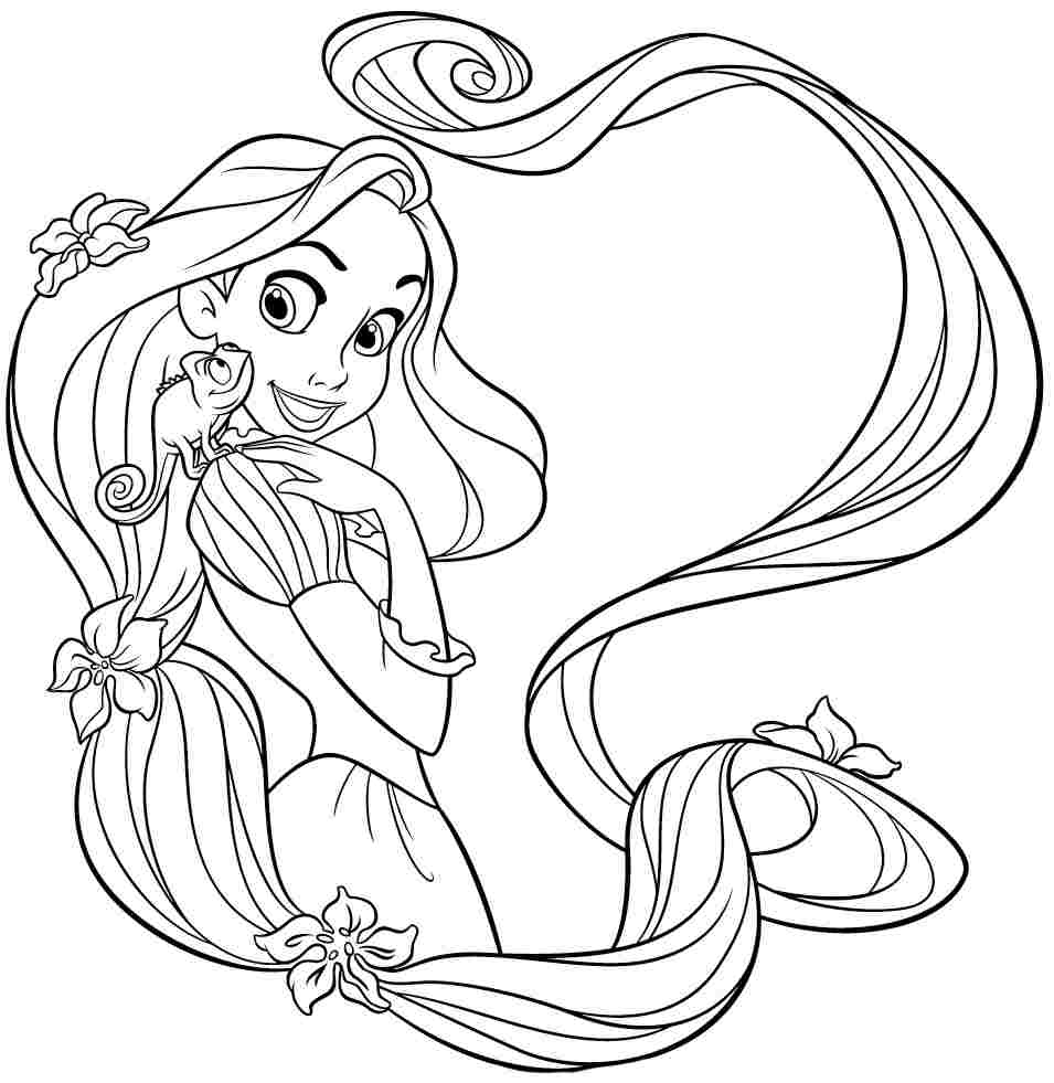 coloring pages rapunzel