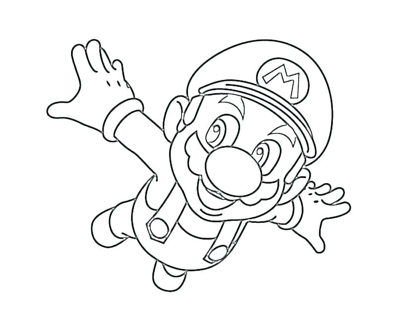 coloring pages super mario