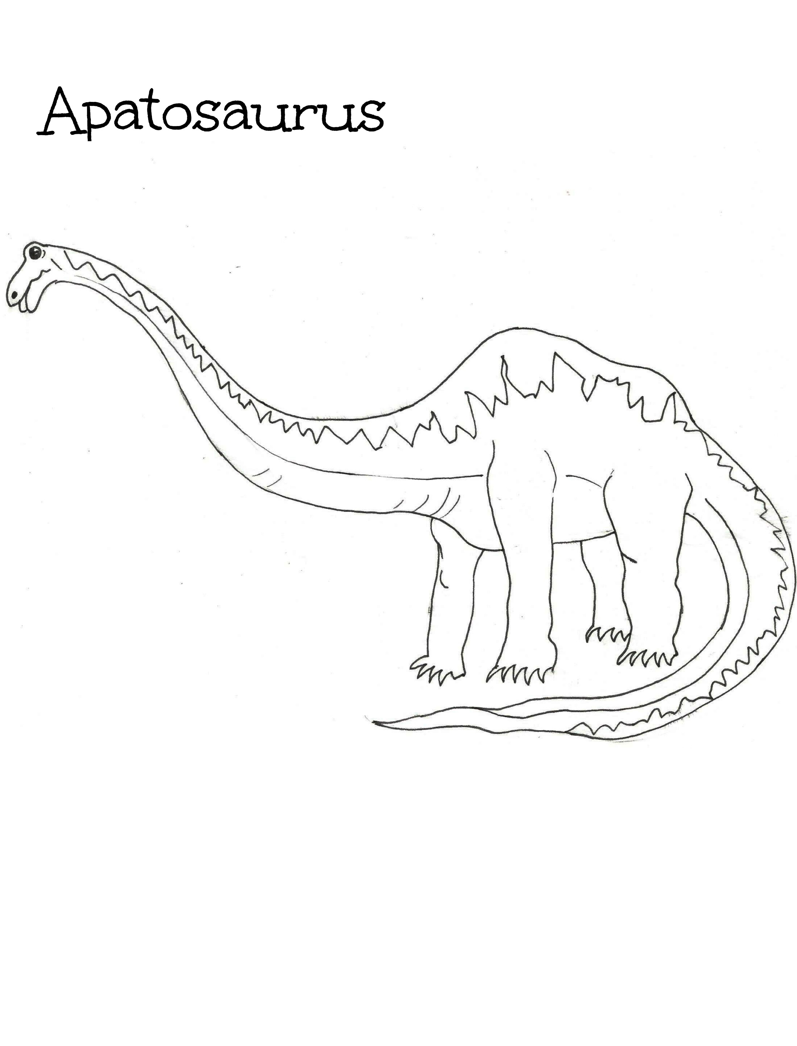 apatosaurus coloring pages