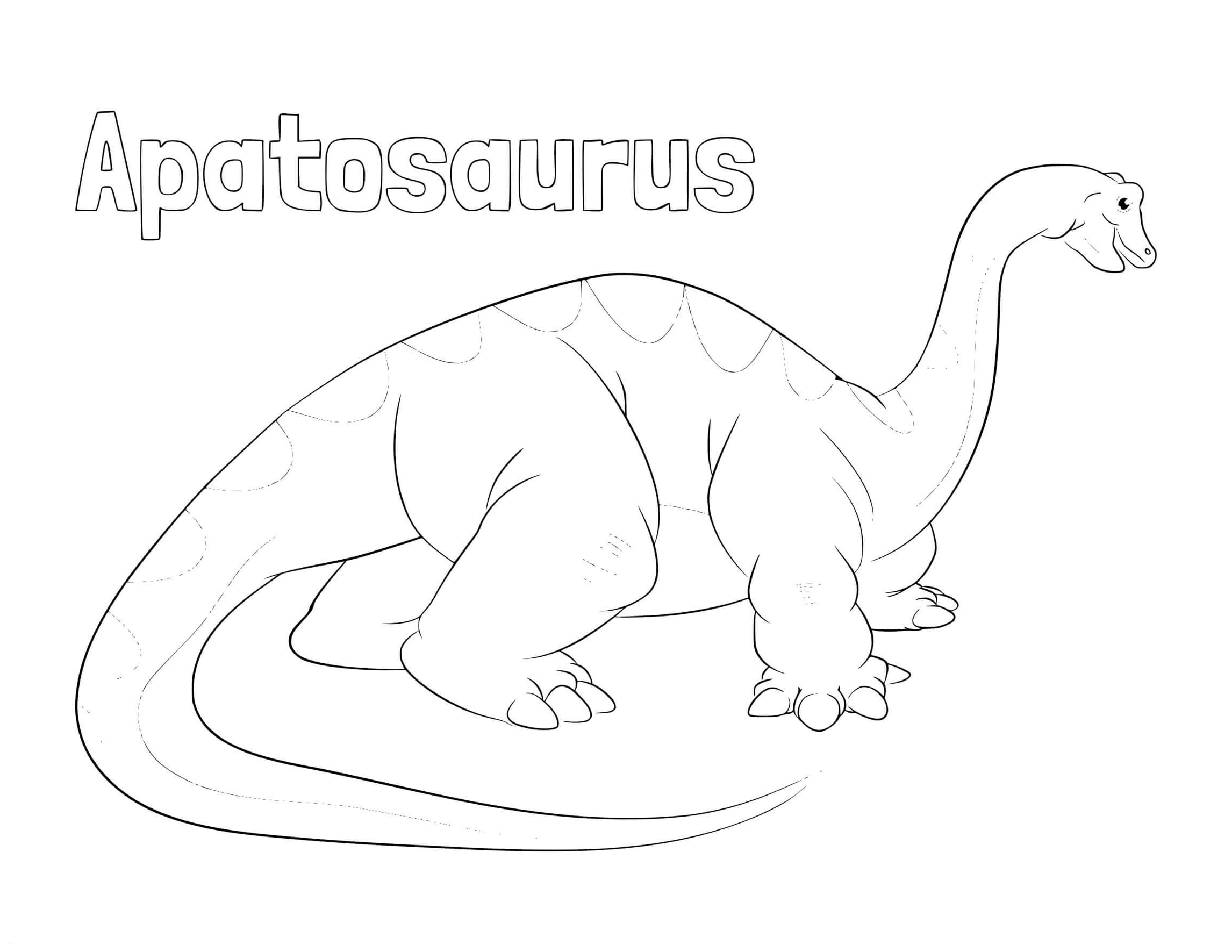 apatosaurus coloring sheet