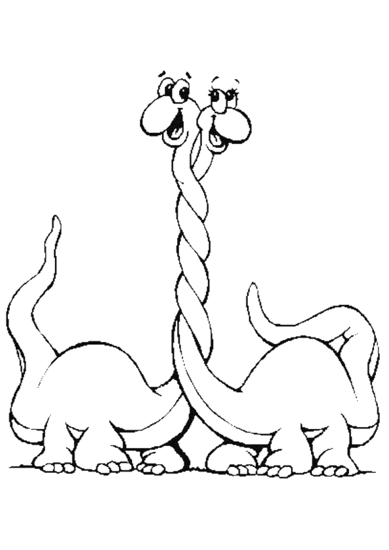 cartoon diplodocus coloring pages