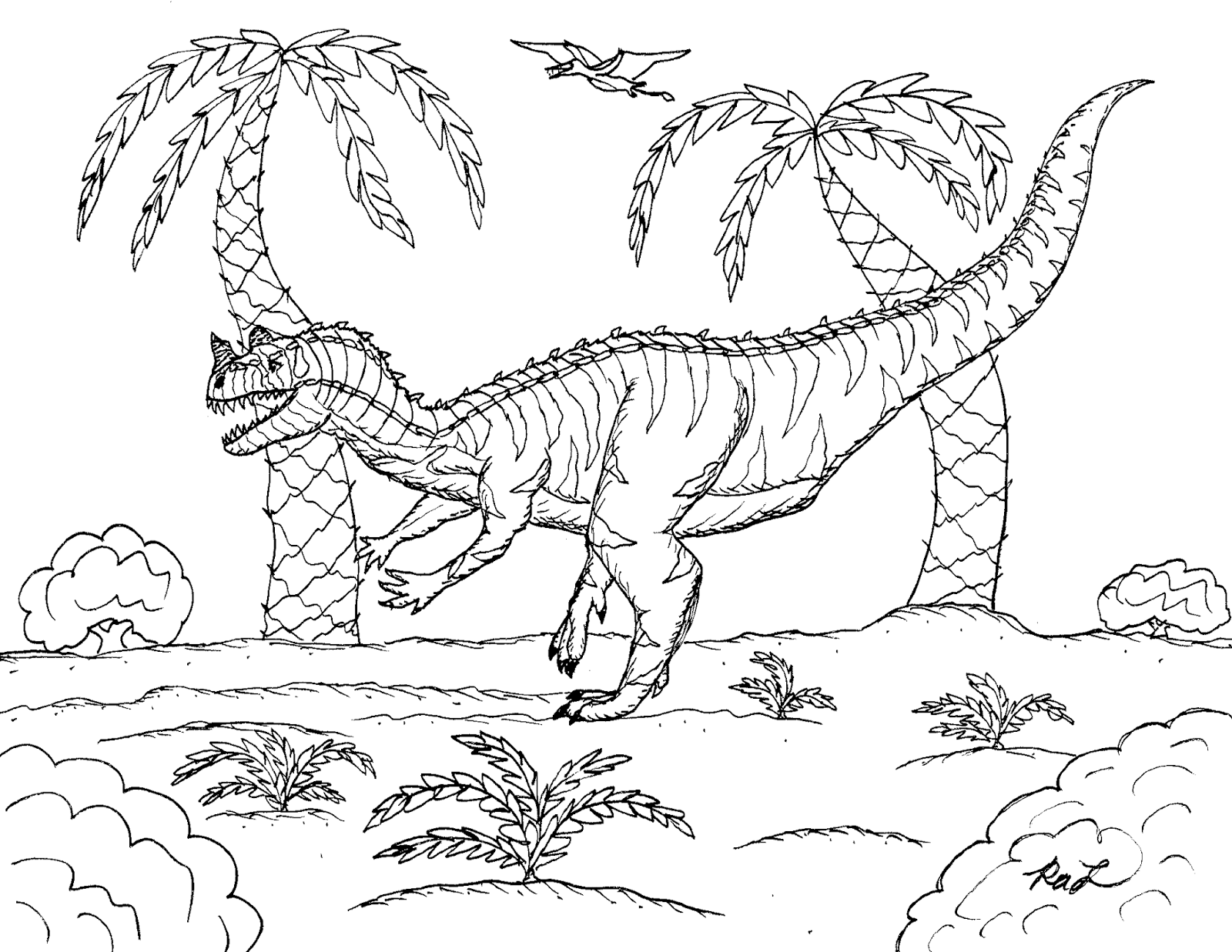 ceratosaurus coloring pages