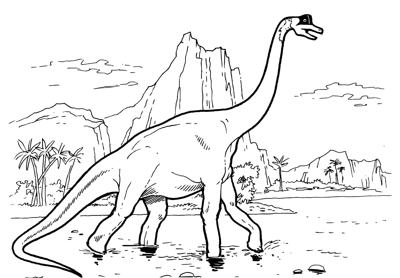 diplodocus coloring sheet