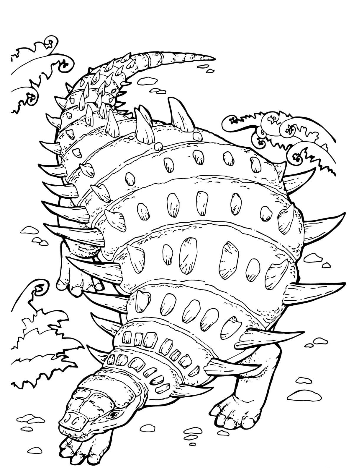 euoplocephalus coloring pages