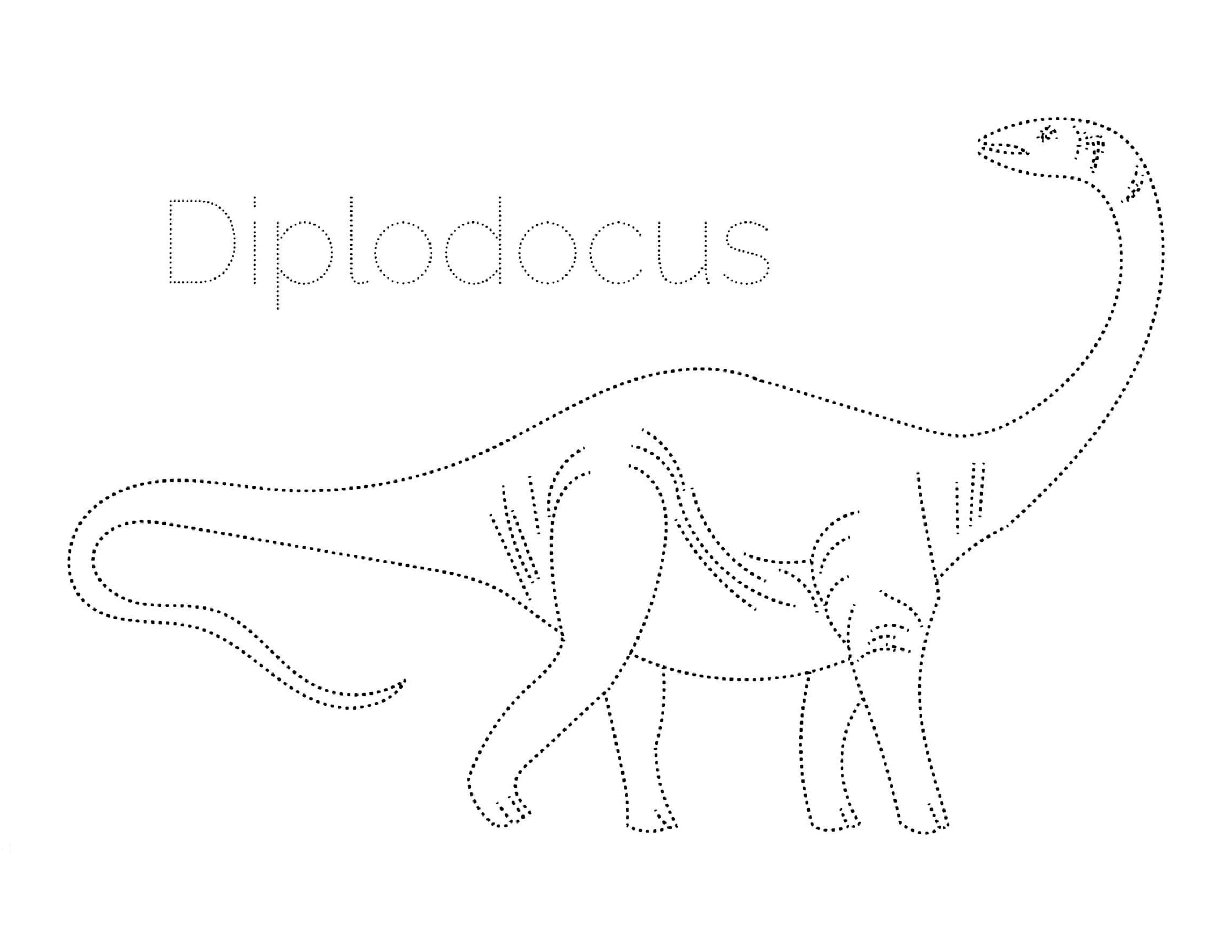 free printable diplodocus coloring pages