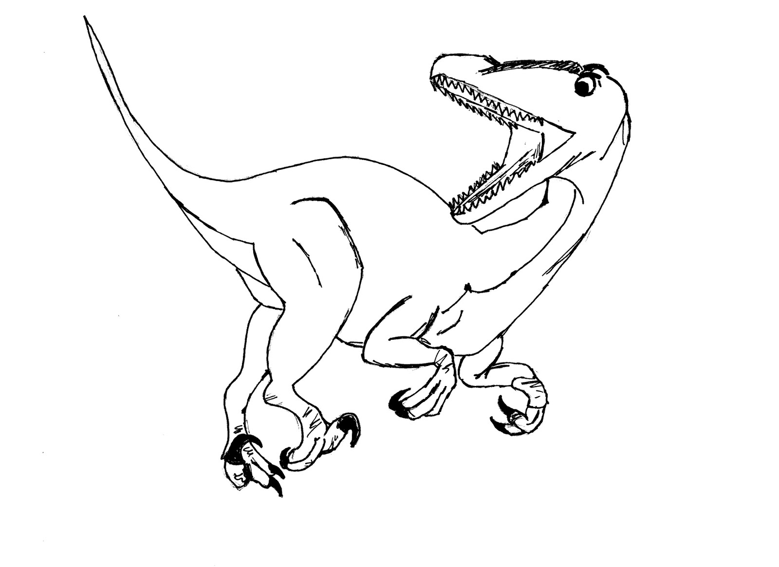 velociraptor coloring pages