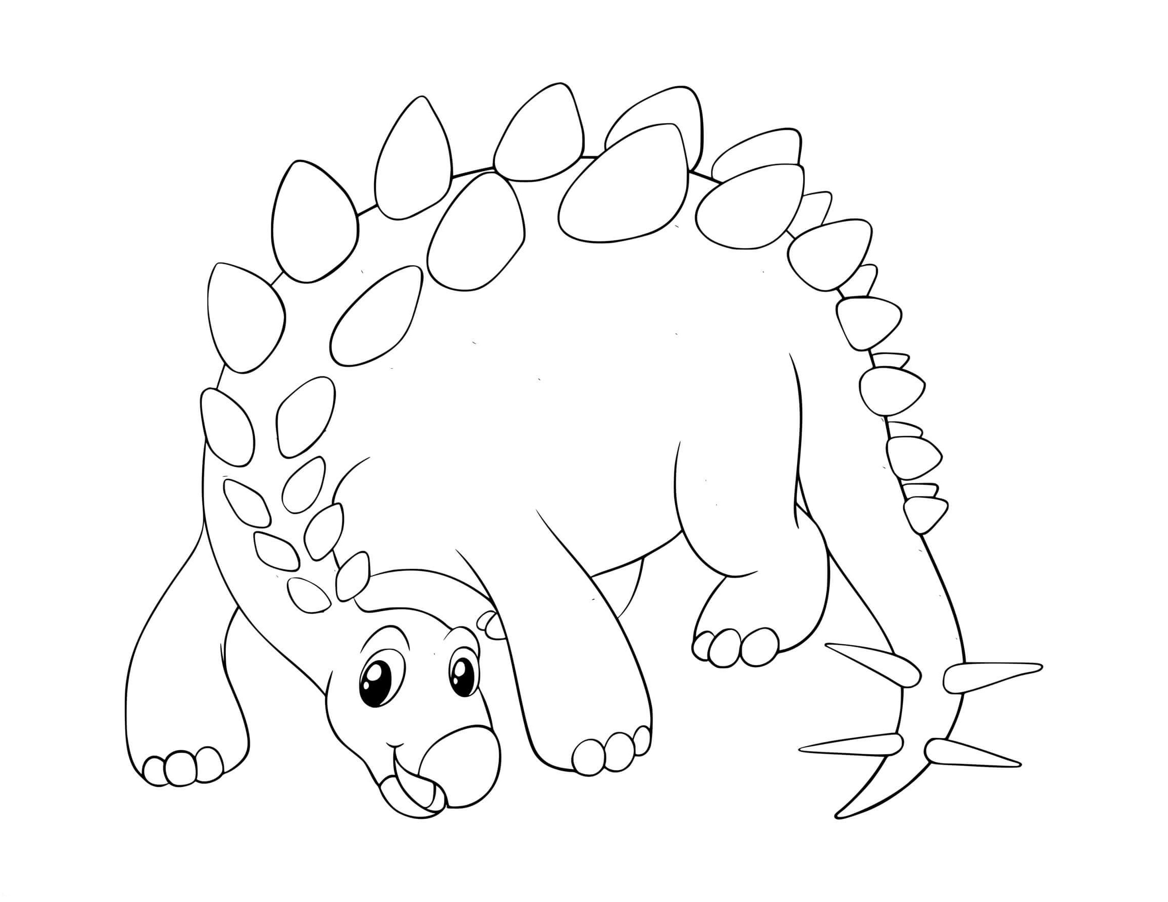 stegosaurus coloring page