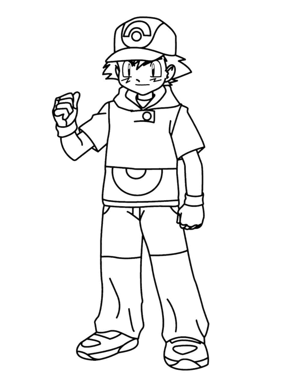 ash pokemon coloring pages