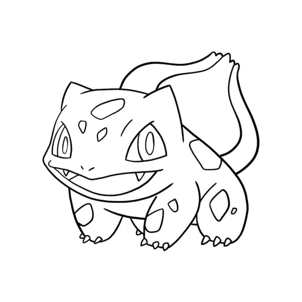 cute bulbasaur coloring pages