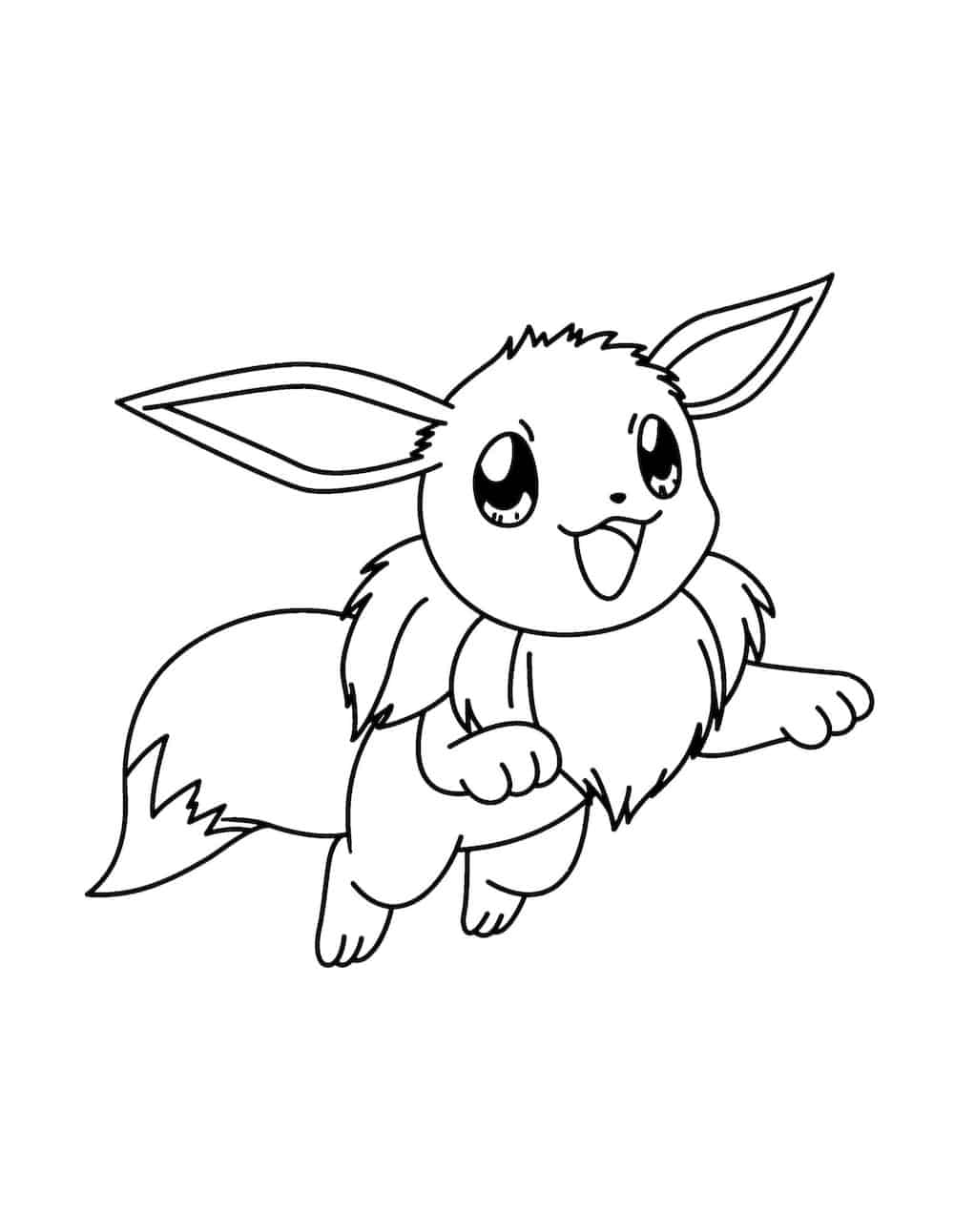 cute eevee coloring pages