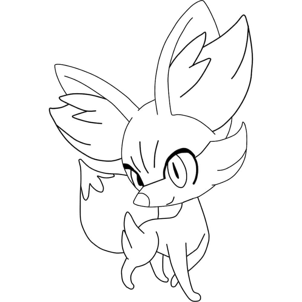 fennekin pokemon coloring pages