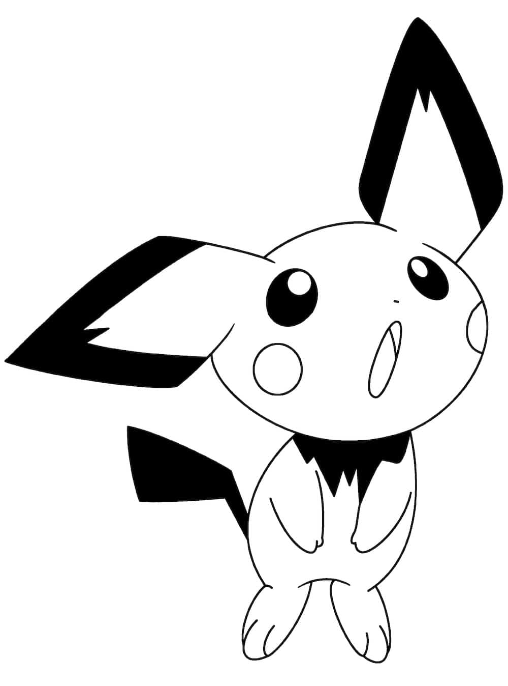 pichu coloring pages