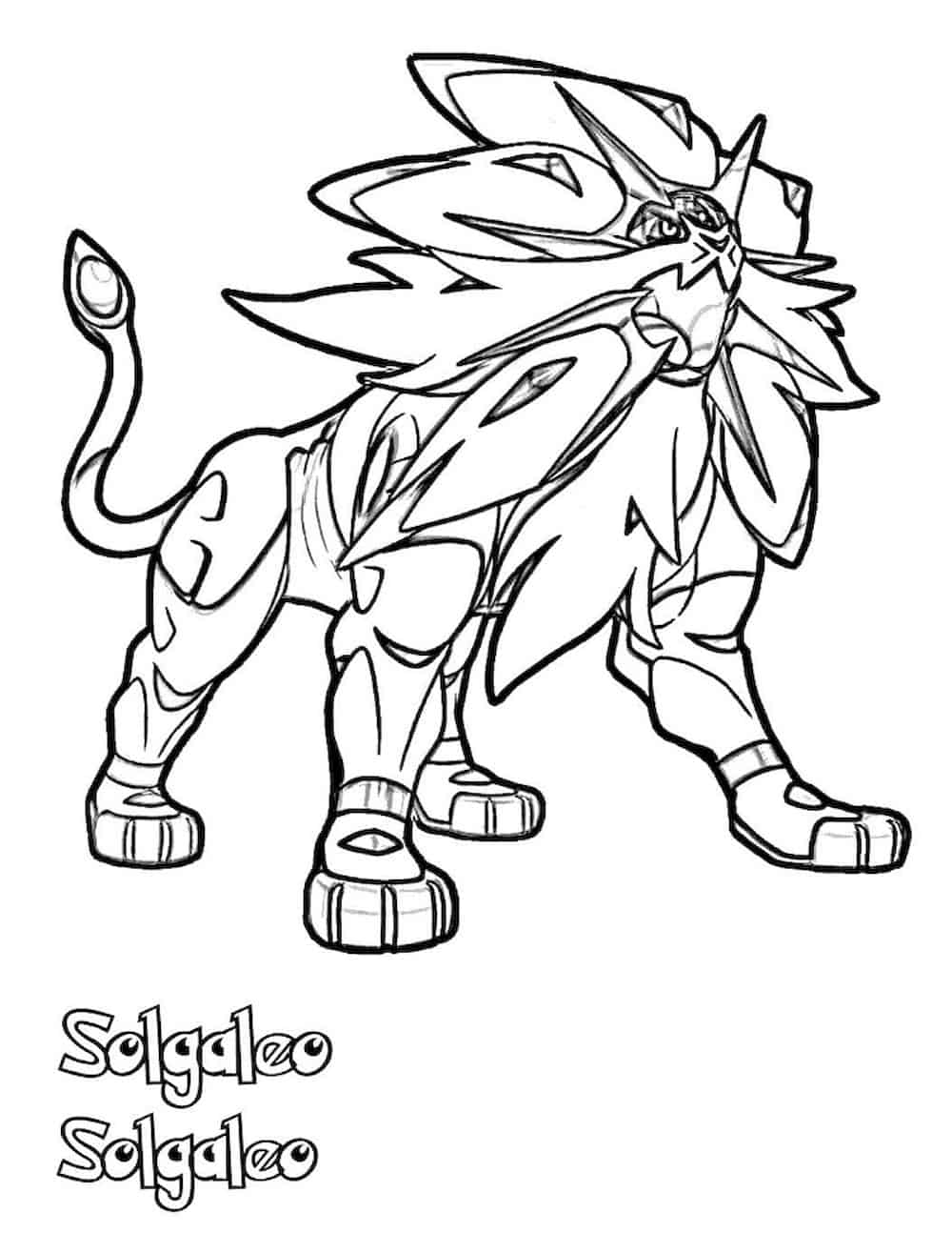 pokemon sun and moon coloring pages