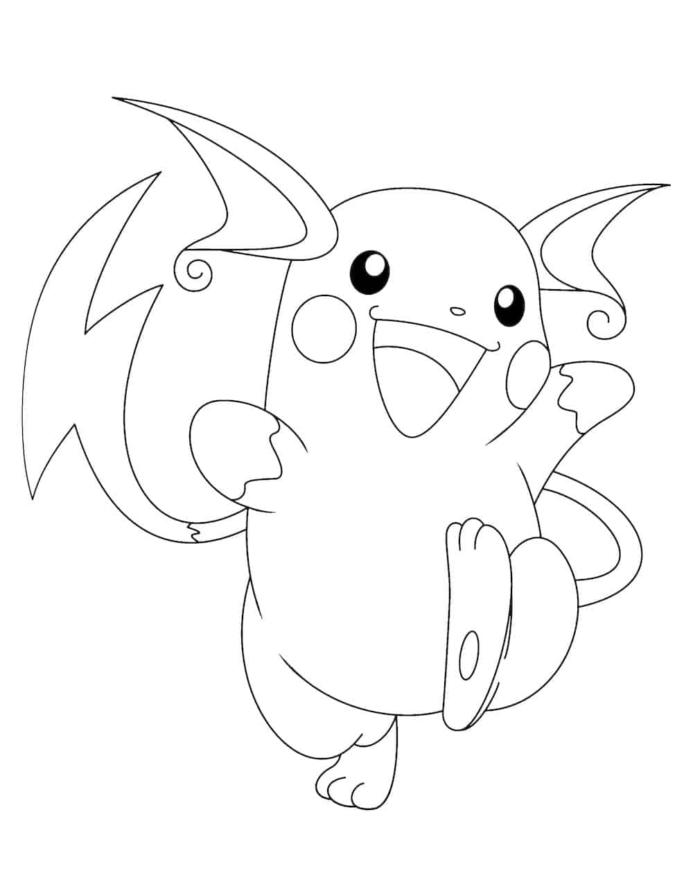 raichu coloring pages