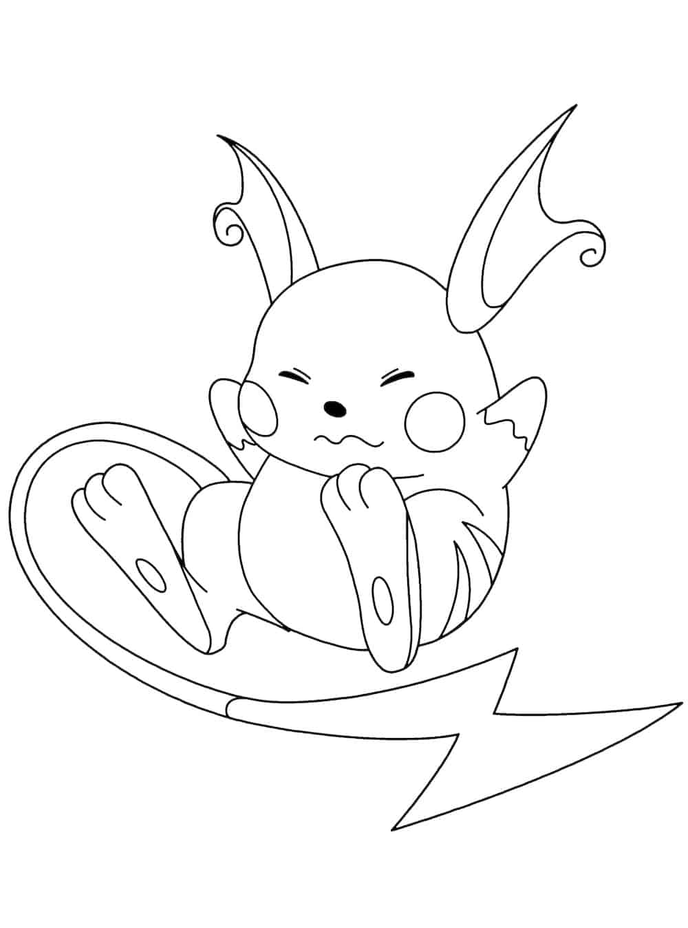 raichu pokemon coloring pages