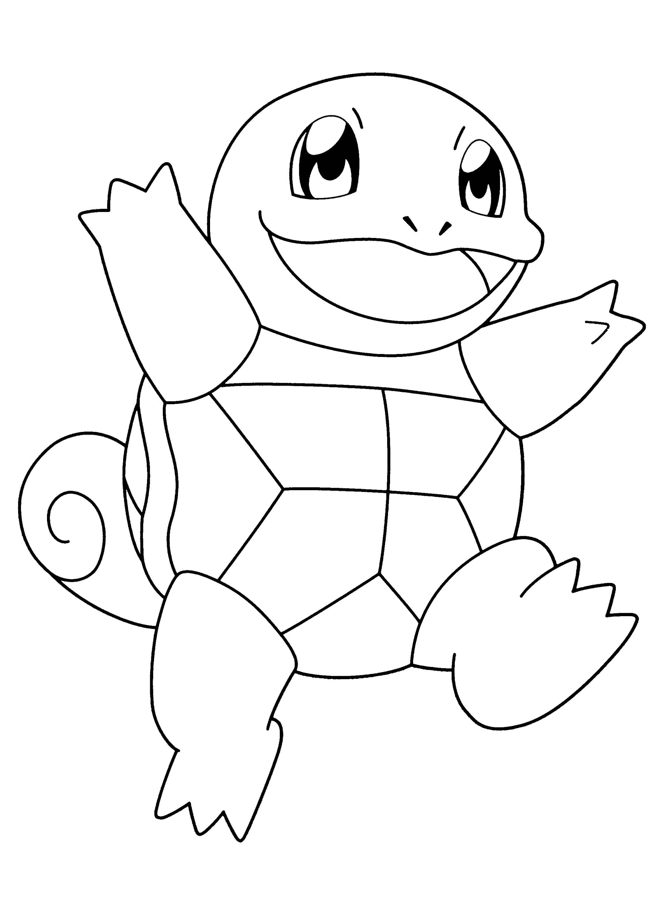 squirtle pokemon coloring pages