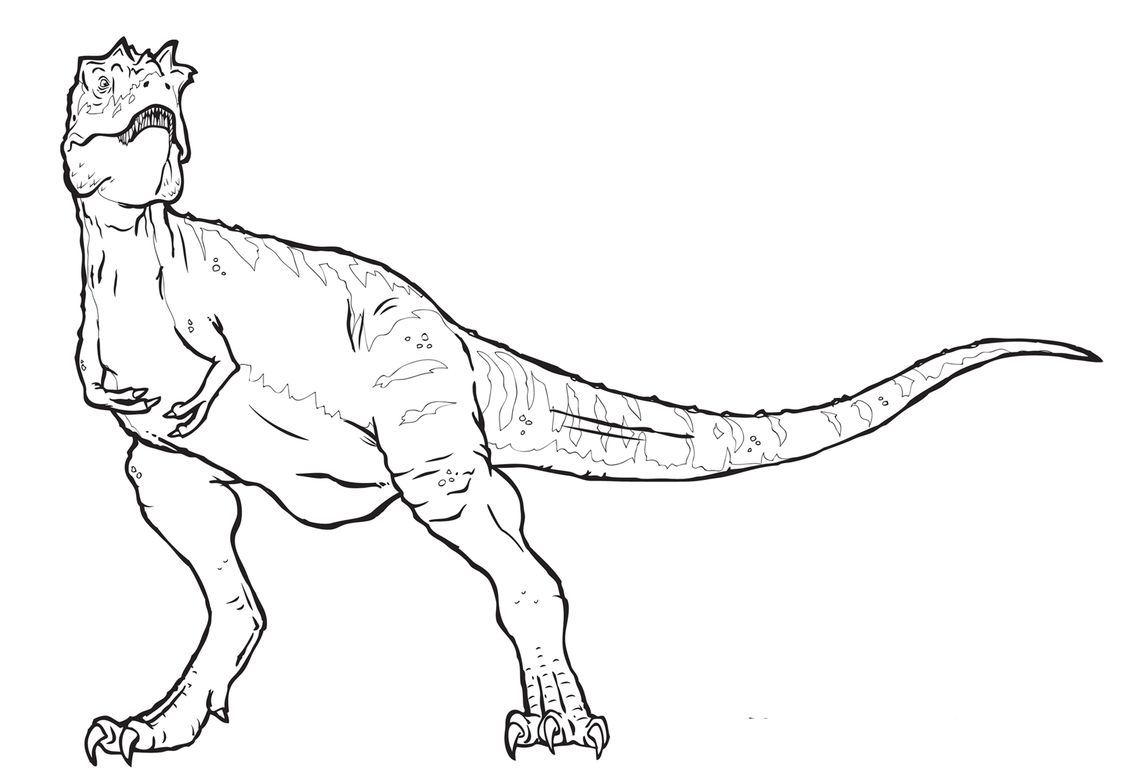 albertosaurus coloring pages