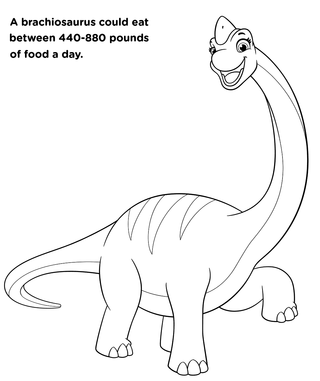 brachiosaurus coloring pages