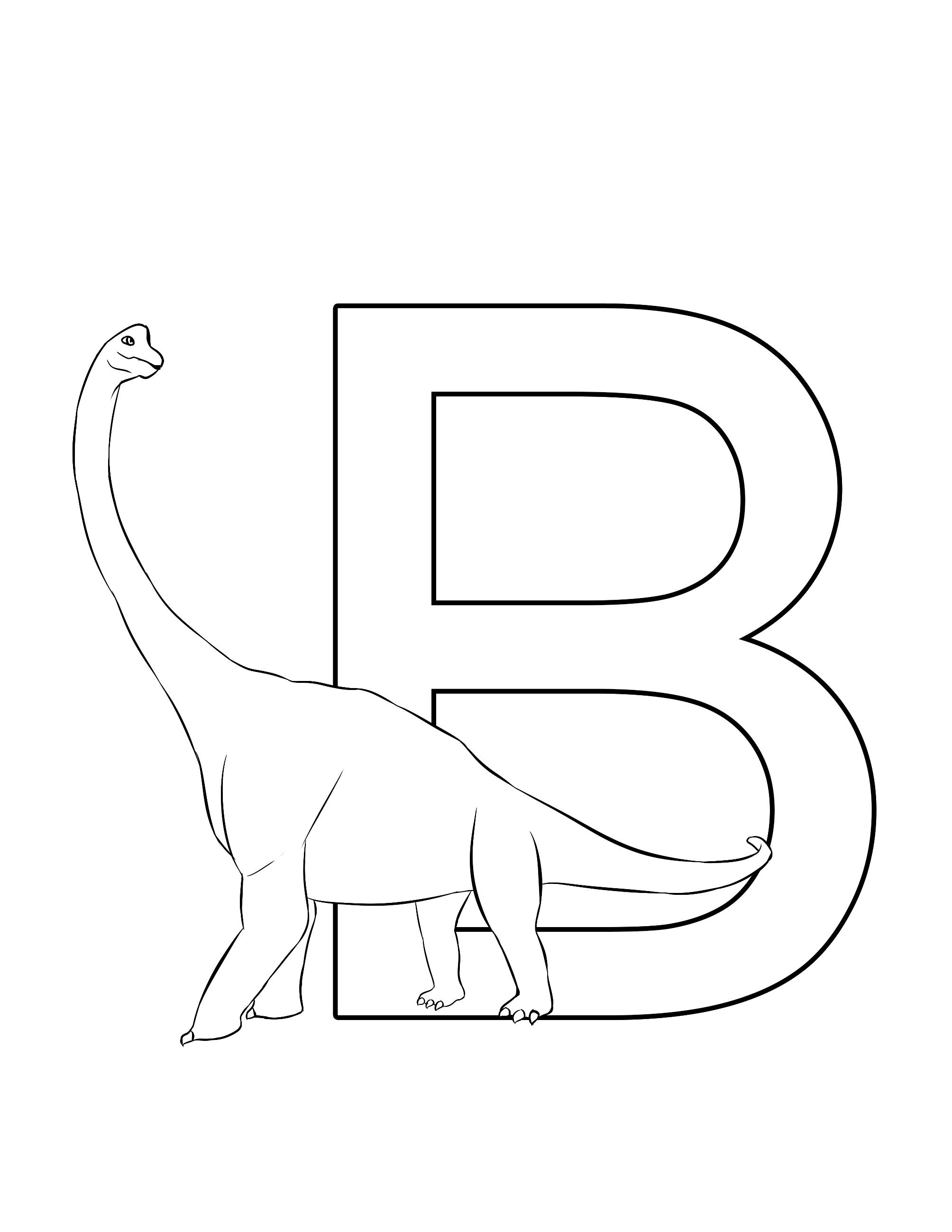 brachiosaurus colouring sheet